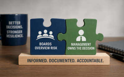 Boards Oversee Risk. Management Owns the Decision.
